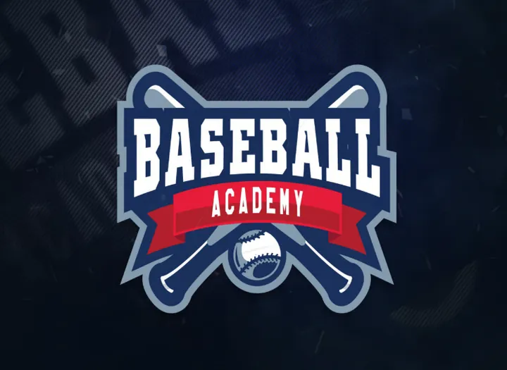Baseball Academy sports emblem logo