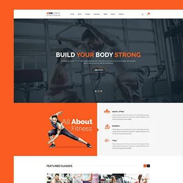 Gym and fitness website